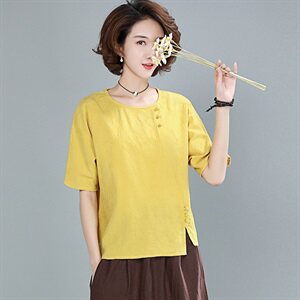 T恤2021年夏季时尚印花潮流圆领字母纯色文艺短袖图片