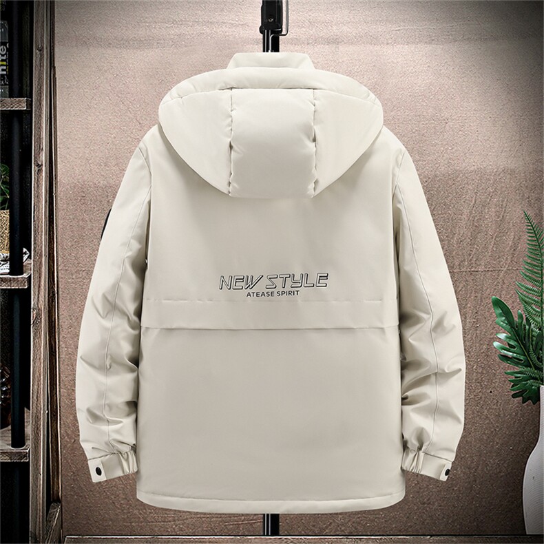 Y2388-P278L-7XL大码工装新标90白鸭绒连帽潮牌羽绒服外套,男装羽绒服,星座109