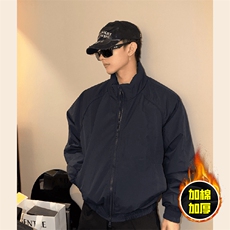 现货美式高街休闲棉衣夹克三防立领纯色户外工装加厚棉服外套，男装夹克，电商A486