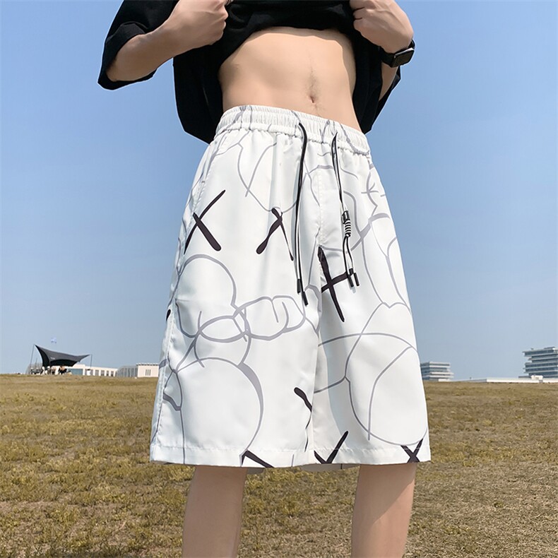 2023夏季满印潮牌嘻哈街头男舒适潮休闲五分短裤XD22961-P40,男装休闲裤,电商A042