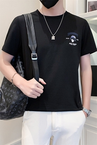 社会小伙2025新款夏季短袖T恤潮牌印花半袖A313-1-5815-P4868图片