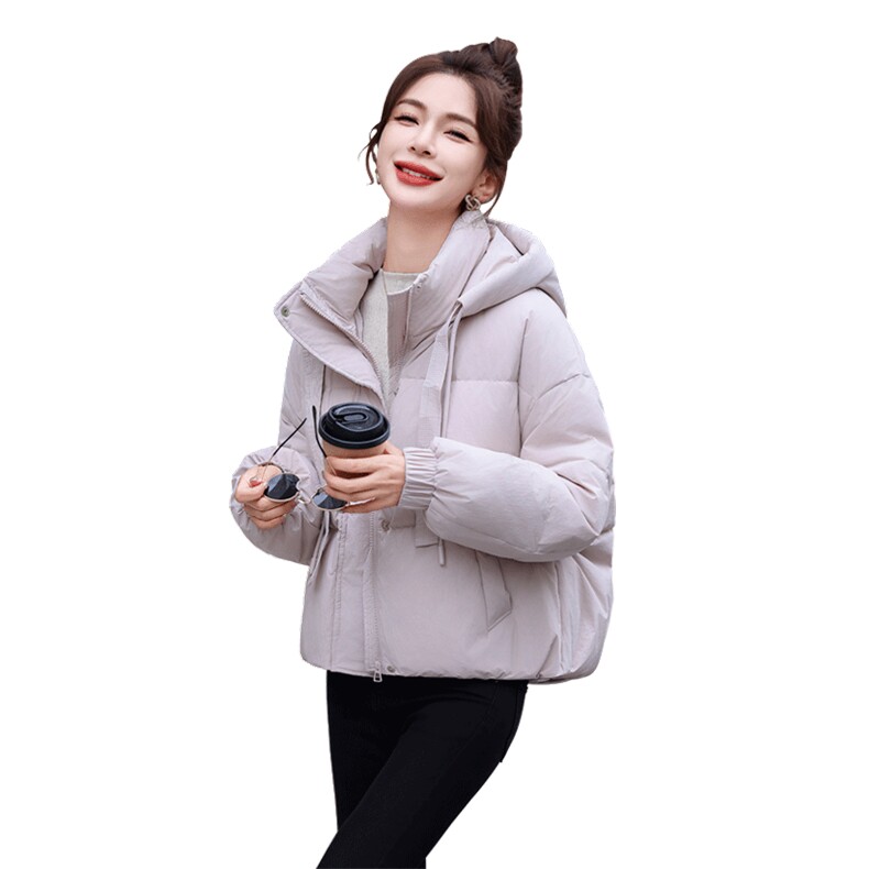白色小香风短款羽绒服女2025新款冬季小个子超好看保暖白鸭绒外套,女装羽绒服,姿衣坊
