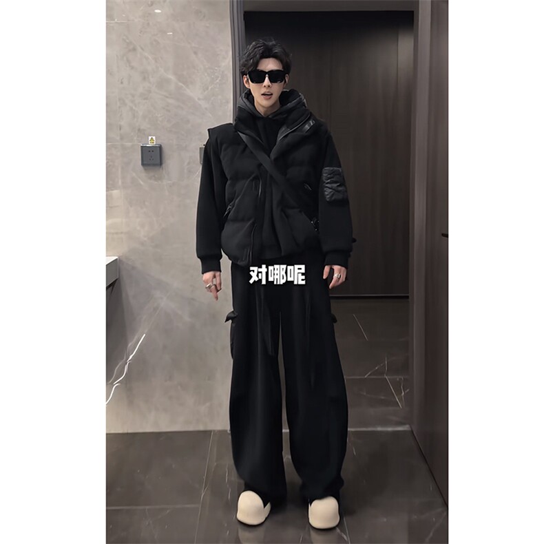 休闲三件套连帽卫衣棉马甲长裤男M359-P98W359-P68K359-P75，女装马甲，电商B267