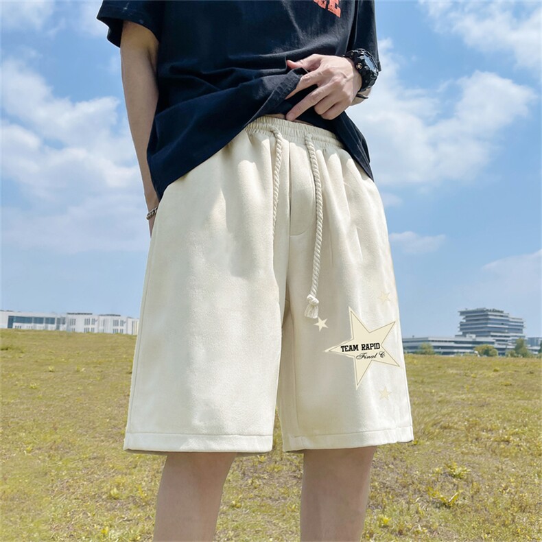 重磅夏季麂皮绒休闲短裤休闲五分裤JDK3145-特p25控48,男装牛仔裤,电商B370