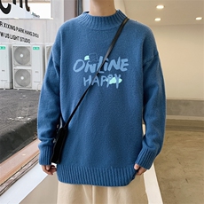 ！数据好！2023秋冬新款男士半高领毛衣潮流针织衫M609P45，男装针织衫/毛衣，电商B220