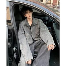 复古牛仔外套男女装春秋季宽松设计感上衣夹克男网图JN1234-P78，男装工装外套，星座302B-3