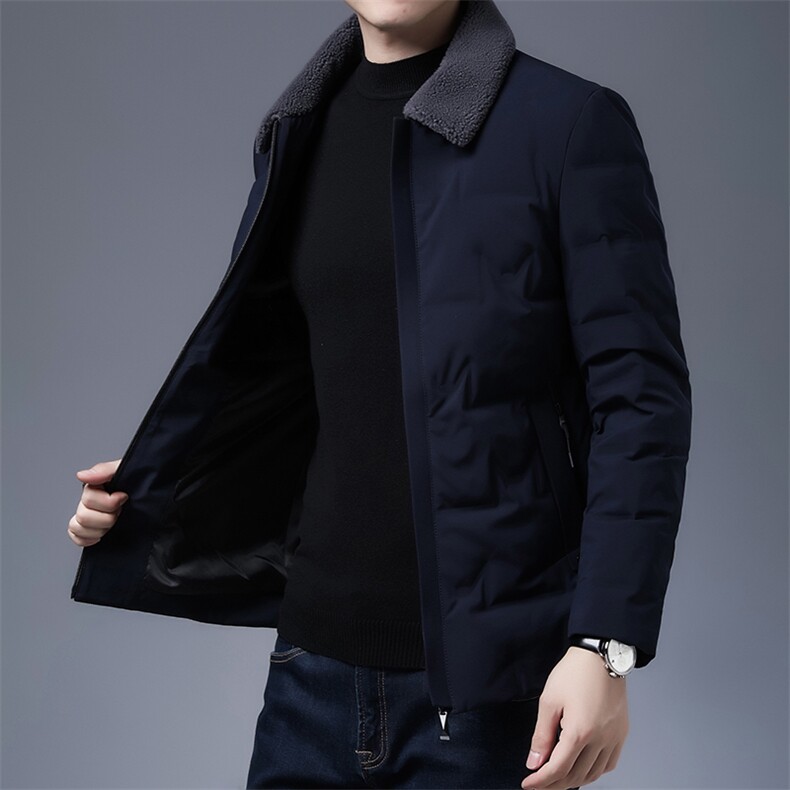 F905秋冬新款2023年男士休闲羽绒服加厚保暖夹克外套P195,男装羽绒服,电商B360