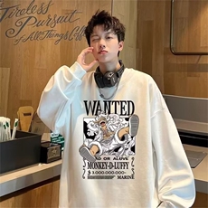 350g华棉潮牌圆领宽松情侣长袖打底衫上衣束口T恤卫衣Y55-P38网图，男装T恤，电商B245