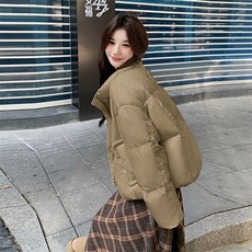【新款现货】米白色90白鸭绒短款小个子羽绒服99818款P310K438，女装羽绒服，2C316