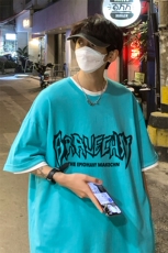 B239-1218-P28港风创意字母印花夏季高克重落肩袖半袖短袖t恤，男装T恤，星座514-2(原B239)
