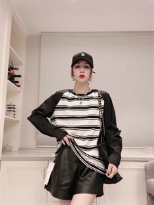 拼袖条纹大版TＭL,其它,可纳奇