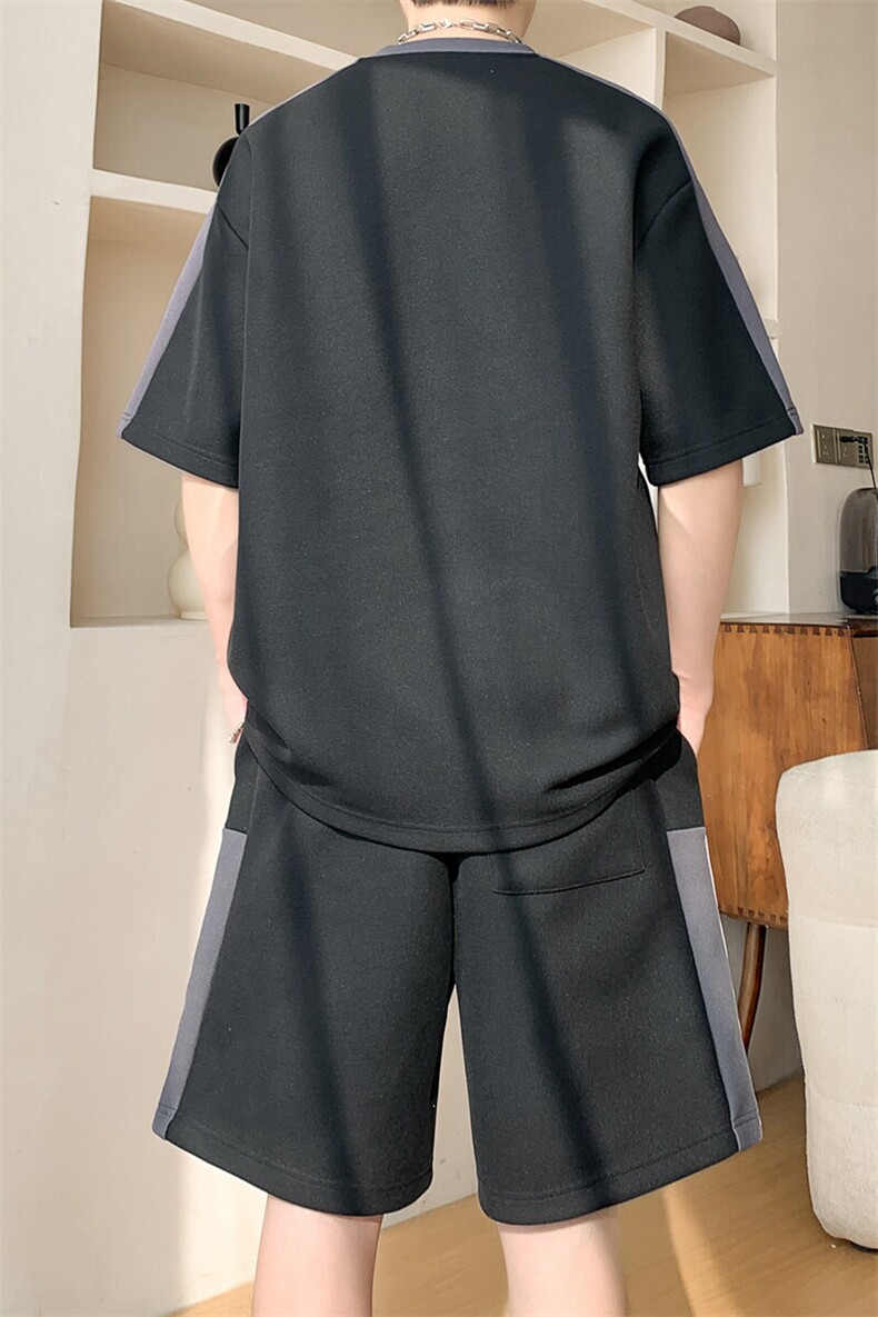 新款休闲短袖套装,男装休闲套装,星座1106-2（原1111B）
