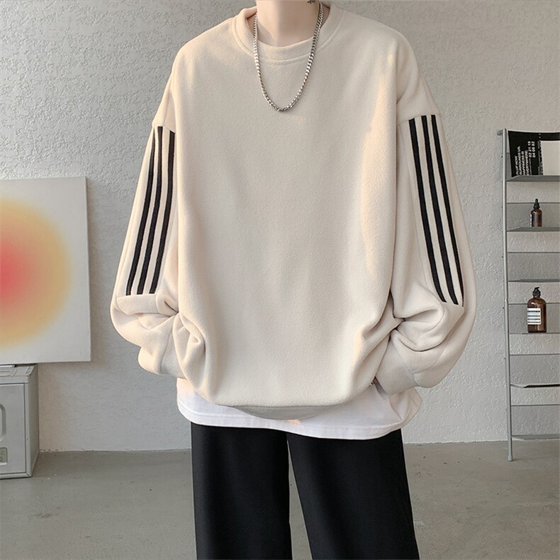 现货DSA059-WY7887-特P35秋冬保暖双面绒重磅圆领百搭大码卫衣,男装棉衣,电商A059