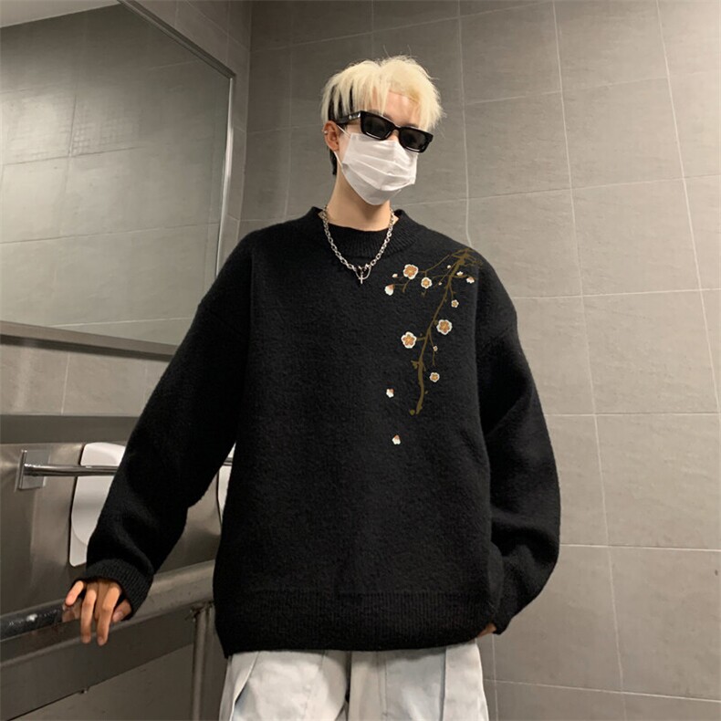 高质量！秋冬季半高领毛衣男加绒加厚线衣男针织衫男MY216-特p38图片