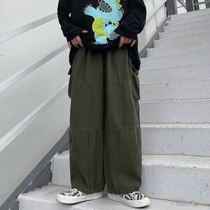 工装裤男春新款青少年时尚纯棉口袋休闲裤 A376 P35图片