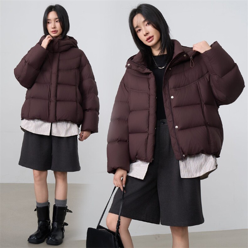 现货2025年冬季新款羽绒服女90白鸭绒,女装羽绒服,阳光伊恋