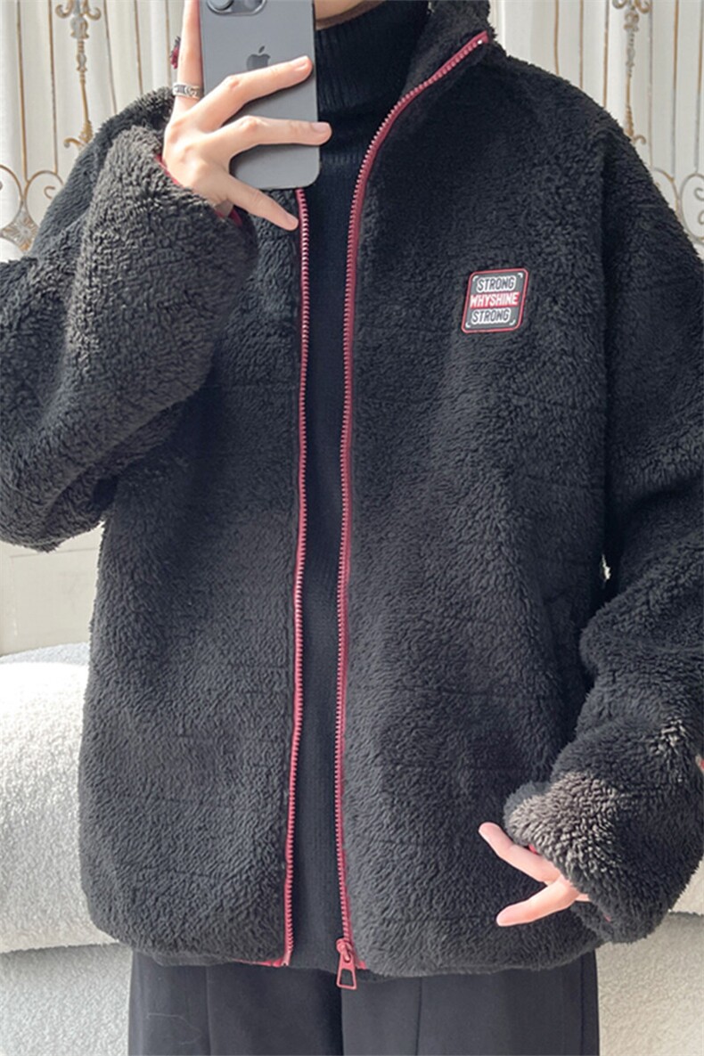 2024冬季新款旋律风车大码羊羔毛保暖外套M-5XHM24872-P75,男装棉衣,电商A022