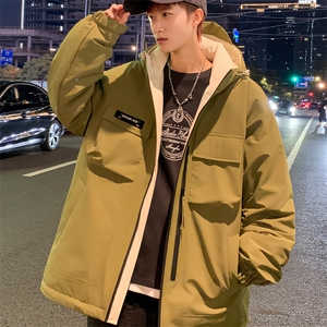 Y2361-P248 L-9XL新标90绒冬季新款石墨烯大码宽松连帽羽绒服图片
