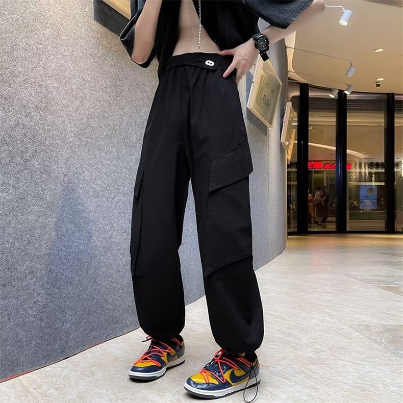 2022新款纯休闲裤港风潮工装裤四季通用款XZ212-QA2233-P45,男装休闲裤,星座212