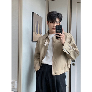 网图有货 秋季休闲夹克外套男痞帅Pu皮衣机车服上衣 A791-P78图片