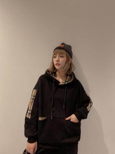 加绒加厚卫衣，女装卫衣/绒衫，柏旺阁