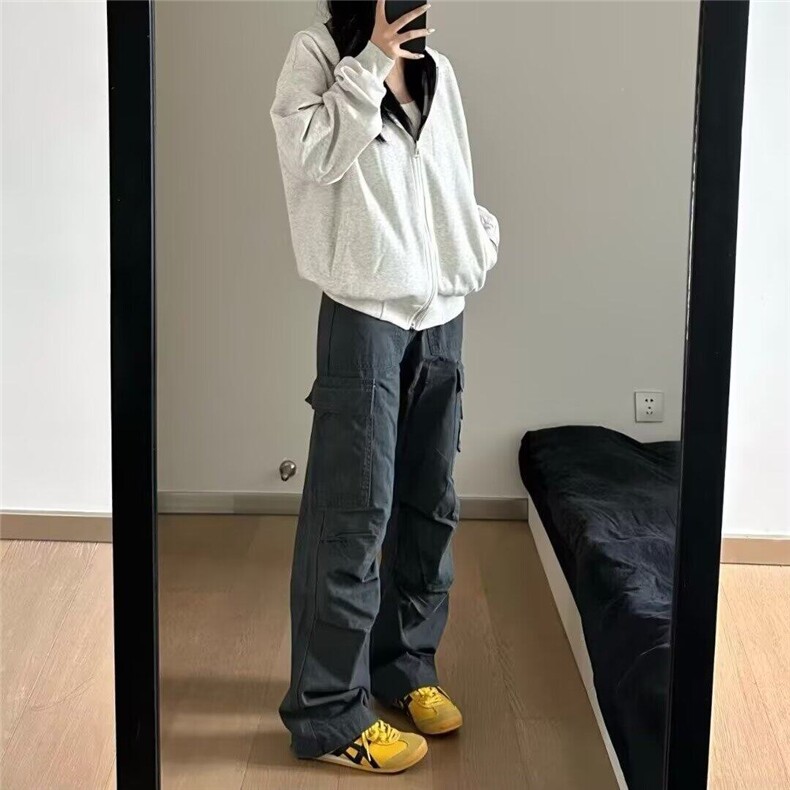 简约慵懒休闲长裤百搭新款流行文艺气质原宿时尚ins日系潮流,男装休闲裤,星座506A