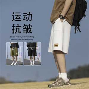 夏季薄款休闲服痞帅短裤美式高街潮牌直筒宽松XD1721特批29图片