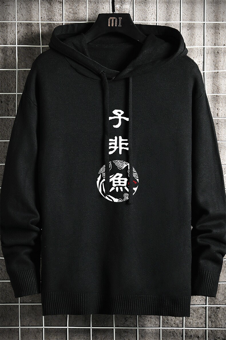 LM68070-P58加绒款-P68连帽毛衣男大码带帽针织衫男毛线衣网格,男装针织衫/毛衣,电商A040A