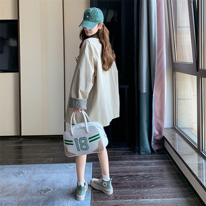 现货！ 26春装新韩版宽松学院风风衣外套2D044-720-P170-K278图片