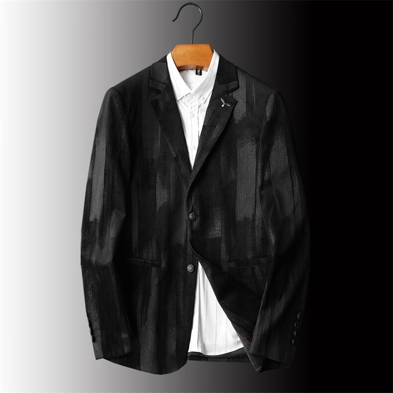 【挂拍】2021新款小西装外套灯芯绒男士单西服C613P165，男装西服，电商D225