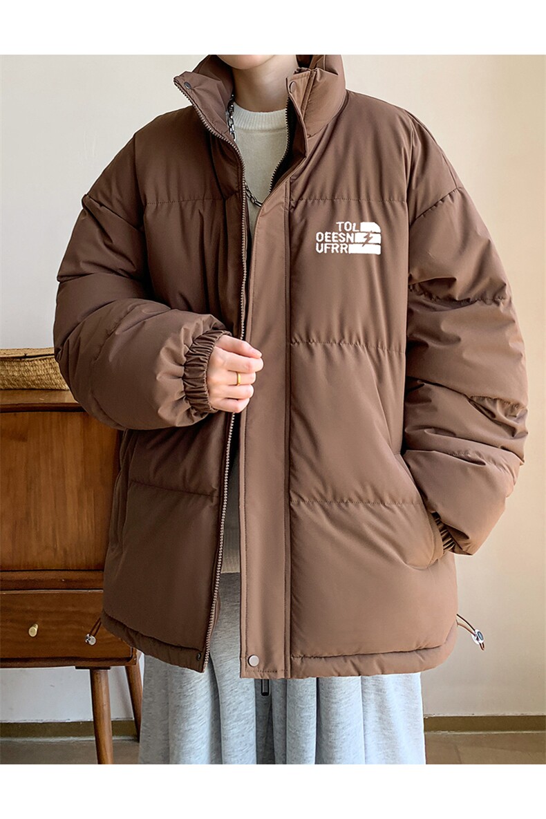 棉衣男冬季新款港风宽松羽绒棉立领面包服学生棉服MF900-P58(现货,男装棉衣,星座214-3
