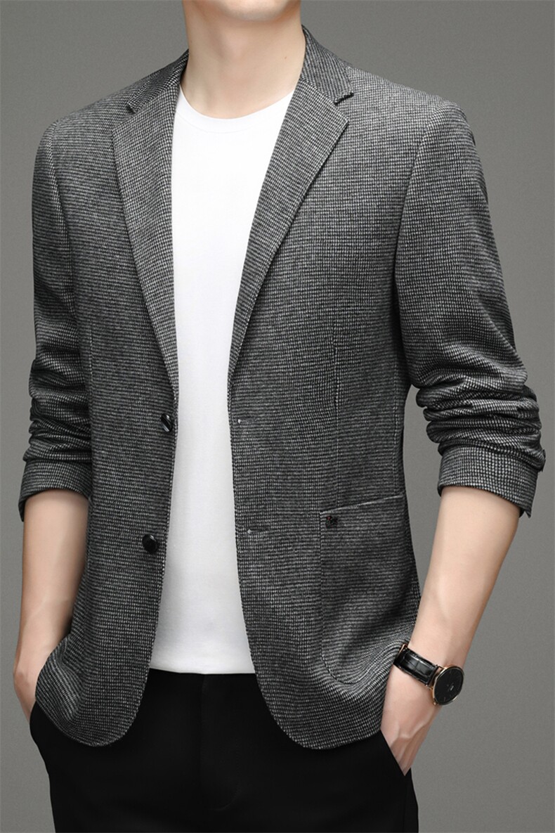 DJ3035钱塘2020-3秋冬季新款时尚休闲简约中年男士西服P152,男装西服,钱塘207-3