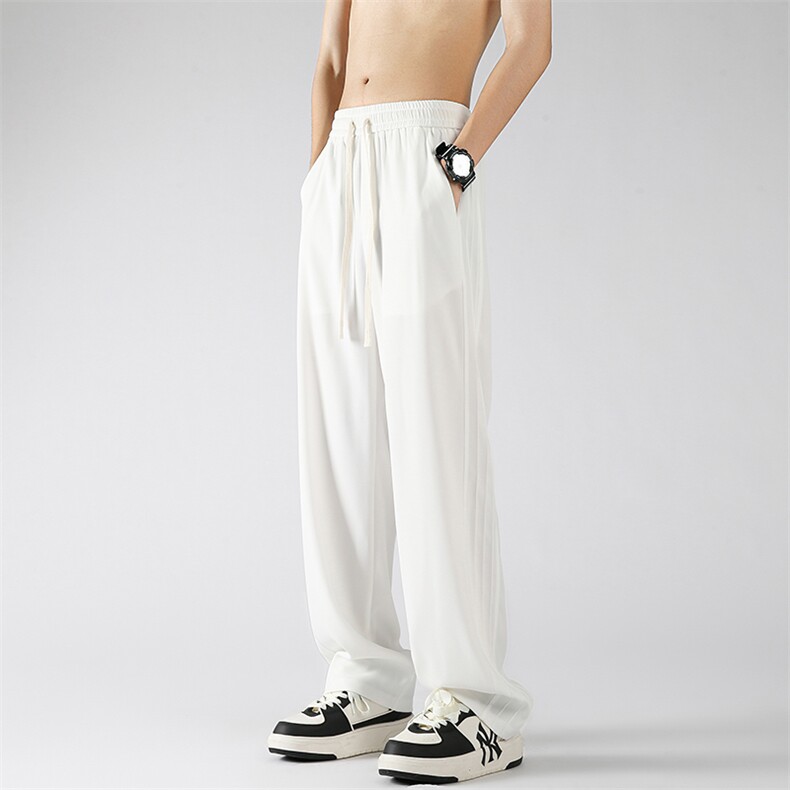 夏季垂感冰丝休闲裤西裤男大码宽松男拖地裤K2405P55，男装西裤，电商A062