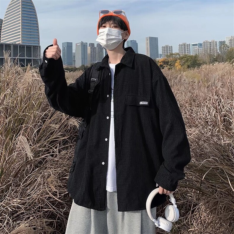 男春季衬衫灯芯绒衬衫外套C539P40,男装衬衫,星座1116-2