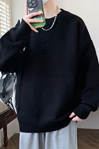 84758-P60 秋冬新款休闲毛衣男长袖针织衫立体熊潮牌打底衫图片