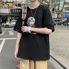 卡通印花T恤短袖学生夏季新款宽松休闲潮流，男装T恤，星座410-7