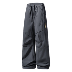 春款美冲锋裤男户外机能风登山运动裤高街设计感休闲裤AK0251-P53，男装休闲裤，星座308B-2