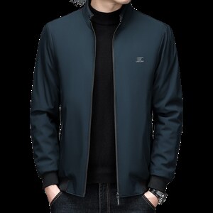 时尚潮流夹克2023年春秋季新款男士商务外套中年休闲上衣百搭男装图片