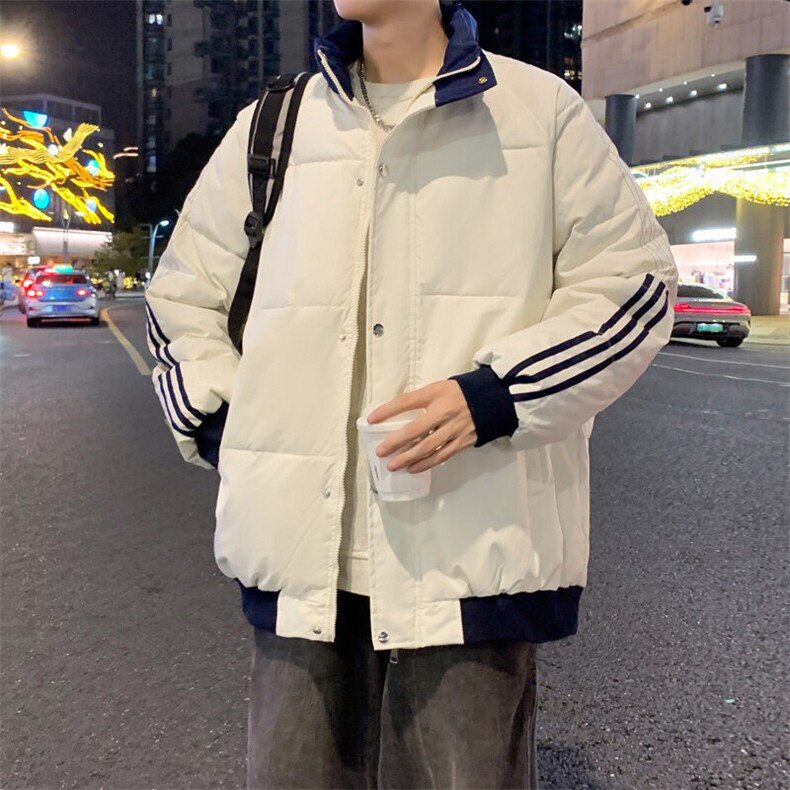 ！2025秋冬新款男士立领撞色棉衣百搭棉服外套MY200特P75,男装棉衣,电商B220