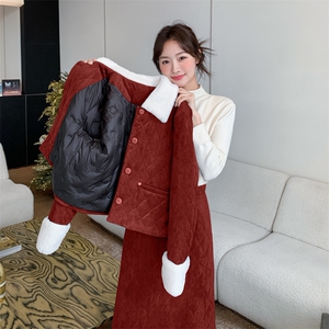 新款羽绒小香半裙套装5577-P235-K358图片