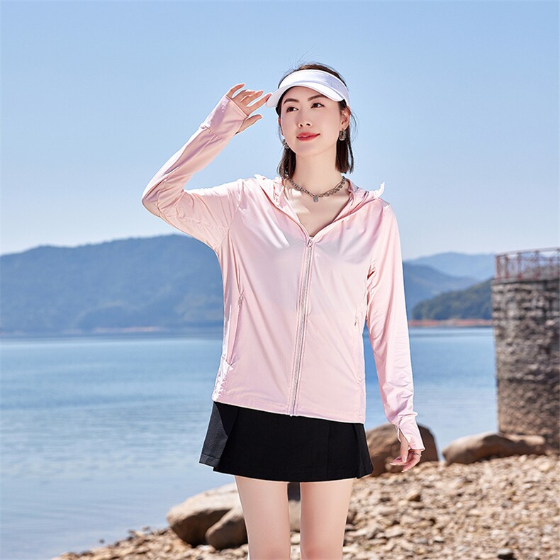 冰丝透气防晒衣女款2025夏季户外防晒服防紫外线upf凉感防晒外套,女装防晒衣,可可小西