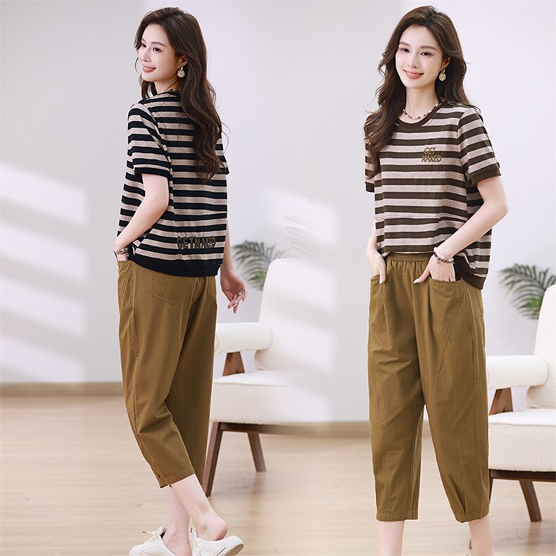 靓小靓【高货】特柔舒抗皱奶奶裤气质通勤立裁微弧九分裤免烫女裤，女装套装/套裙，梦芯尔