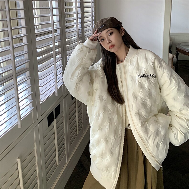 1港风情侣定制面料宽松保暖棒球领羽绒服男外套8709P168控229，男装羽绒服，星座226-2