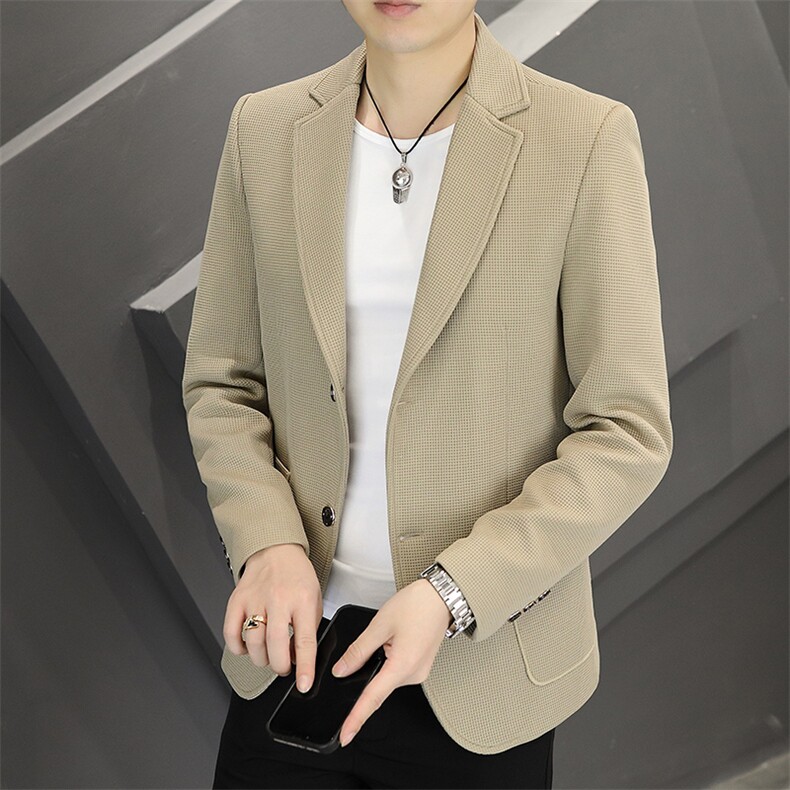 新款春秋帅气休闲韩版时尚潮流修身男士小西服外套2377-P90,男装西服,星座613B