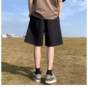新款时尚简约流行潮流日系重磅贴标绿色工装短裤男大码夏季无品牌图片