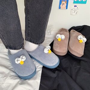 秋冬韩版卡通情侣棉拖鞋保暖防滑居家室内厚底休闲潮拖男TX41-P16图片