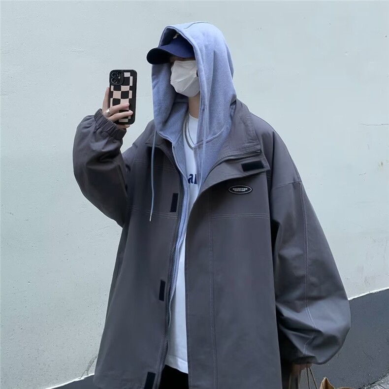 男秋季外套潮牌街头双层假两件W1147P68,男装夹克,星座1116-2