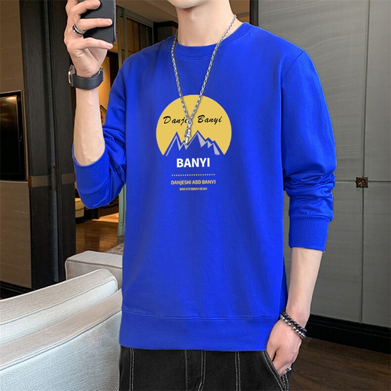 一件货源现货2025春秋新款大码男士印花圆领卫衣F172,男装卫衣,星座1816-2（原1210–2）