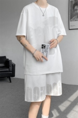 运动装男2025夏季新款港风宽松短袖短裤运动套装TZ9520-P55，男装休闲套装，星座214-3