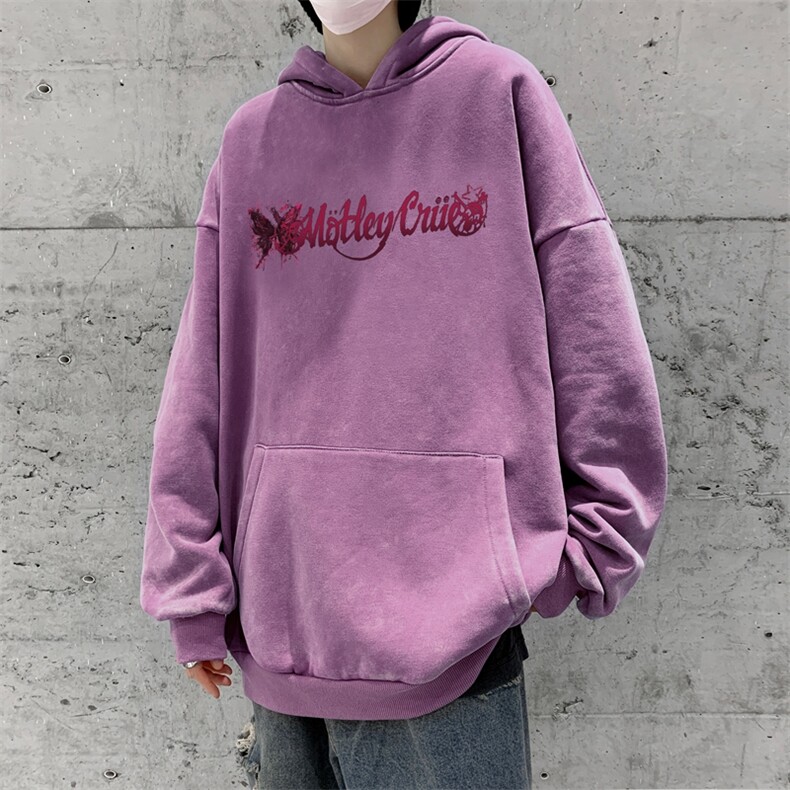 美式潮牌重磅水洗做旧连帽卫衣力推大码男XZ517A-2-Y7758-P68,男装卫衣,星座517A-2